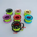 Alloy Scuba Diving Finger Reel Spool with Bolt Snap&10m Fiber Line red