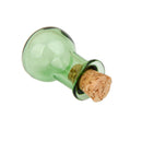 10 Small Flat Bottom Jars DIY Cork Glass Bottle Jars