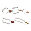 5Pcs/set Cake Mold Ring Stainless Cheese Tower Ring Baking tool Newest Useful