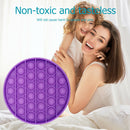 Push Bubble Fidget Sensory Toys Relief Stress Soft Squeeze Toys (Purple)