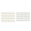 40pcs Alloy Metal 2.4mm Ball Bead Chain Matching Connectors Jewelry Findings