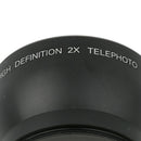 52mm 2x Professional High Definition Telephoto Conversion Lens for Canon Sony