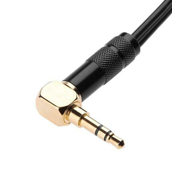 90Degree 3.5mm TRS Male Stereo To XLR 3pin Female Plug Audio Cable Connector