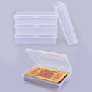 4pcs 10*7cm Transparent Plastic Boxes Playing Cards Container Storage CaseS Hn
