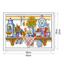 Home Cross Stitch 14CT Stamped Embroidery DIY Handwork (J169 Kitchen)