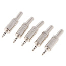 5Pieces Stereo 2.5mm Plug Jack Cable Solder Connector