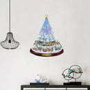 Christmas Tree Glass Showcase Waterproof Wall Crystal Window Stickers (A) A
