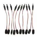 2X9V Battery Power Cable Plug Clip for Arduino with jack connector 5.5*2.1mm 3CD