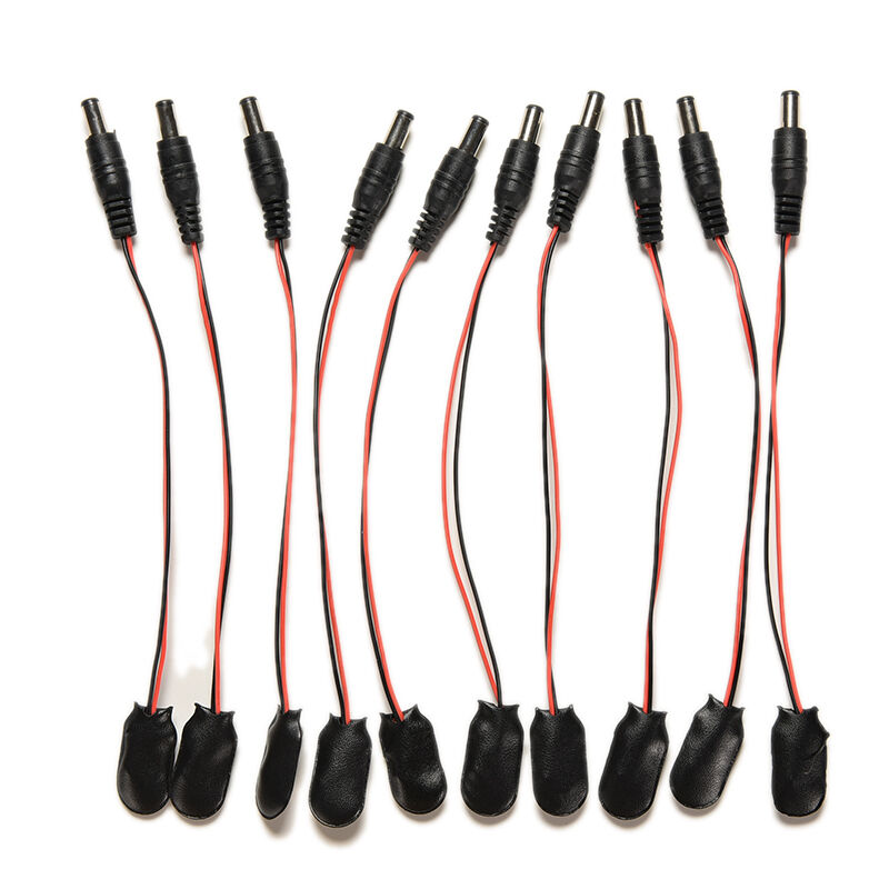 2X9V Battery Power Cable Plug Clip for Arduino with jack connector 5.5*2.1mm 3CD
