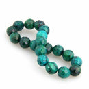 Chrysocolla Beads Balls Elastic Stretch Bracelet Chain V7D7