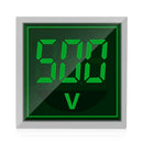 AC 60-500V Digital Voltmeter LED Indicator Lamp Square Signal Light (Green)