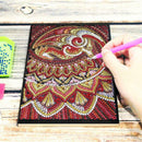 DIY Pterosaur Special Shaped Diamond Painting 50 Pages A5 Sketchbook Crafts