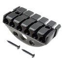 Electric Guitar Bridge 6 Strings Locking Nut Headless Suspension Black 42mm