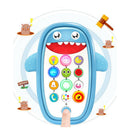 Infants Shark Music Phone Toys Lights Music Play and Learn 6+ Months blue