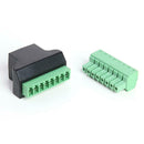 RJ45 Female to Screw Terminal 8 Pin Connector Ethernet Cable Adapter A