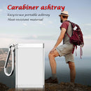 Ash Tray with Lid Key Chain Carabiner Outdoor Mini Portable Ashtray Pocket Size
