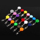 1PC Retractable Reel ID Recoil Badge Lanyard Name Tag Key Card Holder Bel