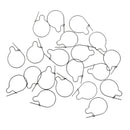 20pcs Maggot Clip 3 Sizes Matt Black Hair Rig HLS Terminal Carp Tackle M