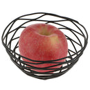 Metal Iron Wire Storage Fruit Vegetable Basket Serving Storage Bowl,Black
