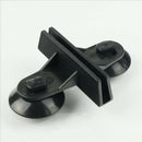 Aquarium Fish Tank Plastic Sucker Clip Divider Sheet Holder Black 10 pcs N6X9