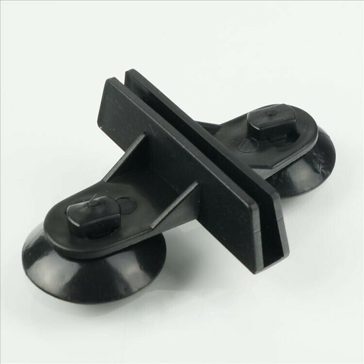 Aquarium Fish Tank Plastic Sucker Clip Divider Sheet Holder Black 10 pcs N6X9