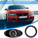 Engine Start Stop Button Ring Trim for 1/3/5 Series E87 E90 E60 320 (Black)