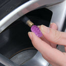 Purple Aluminum Car Tyre Air Valve Caps Bicycle Tire Valve Cap Car Wheel Styling