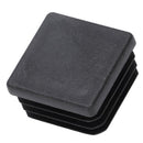 Plastic Square Blanking End Caps Tubing Tube Inserts 30mm x 30mm 4 Pcs Z2Q1