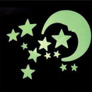 44Glow In The Dark Stars and 2 Moon Plastic Stickers Ceilings & Walls Bedroom 3C