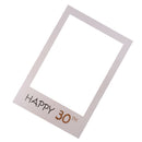 Birthday Anniversary Happy 30th Big Picture Frame Photo Booth Prop 48x34cm