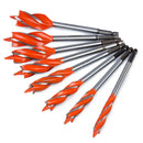 8Pcs 10-25Mm Twist Drill Bit Set Four Edges Four Slot Carpenter Tools High