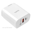 Soopii TC08 24W USB Type-C Travel QC 3.0 Charger 5V 2.4A Wall Power Adapter
