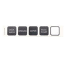 New Plastic Marine Boat Bilge Pump Switch Panel w/ LED Backlight ON-OFF-ON