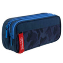 Pencil Case Large Capacity Double Zipper Waterproof Desk Organizer Pouch A