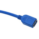 5X(50cm 20" Data Transfer USB 3.0 A Male to Female Extension Cable Blue F8U7)
