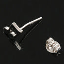 1 Pair Silvering lovely Musical note earrings
