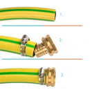 3 Pieces Gardening Water Tube Hose Repair Connectors Adapters Set for 3/4 inch