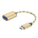 USB 3.1 Type C to USB 3.0 Type A Male to Female OTG Data Connector Cable A KLU