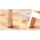 10 Pieces Clear Chair Leg Floor Protectors Furniture Pads Square Leg 42-48mm
