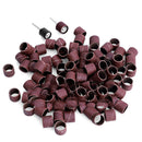 100pc Refills Grit Sanding Paper Bands 1/2" Drum & 2pc Mandrel For Rotary Tool