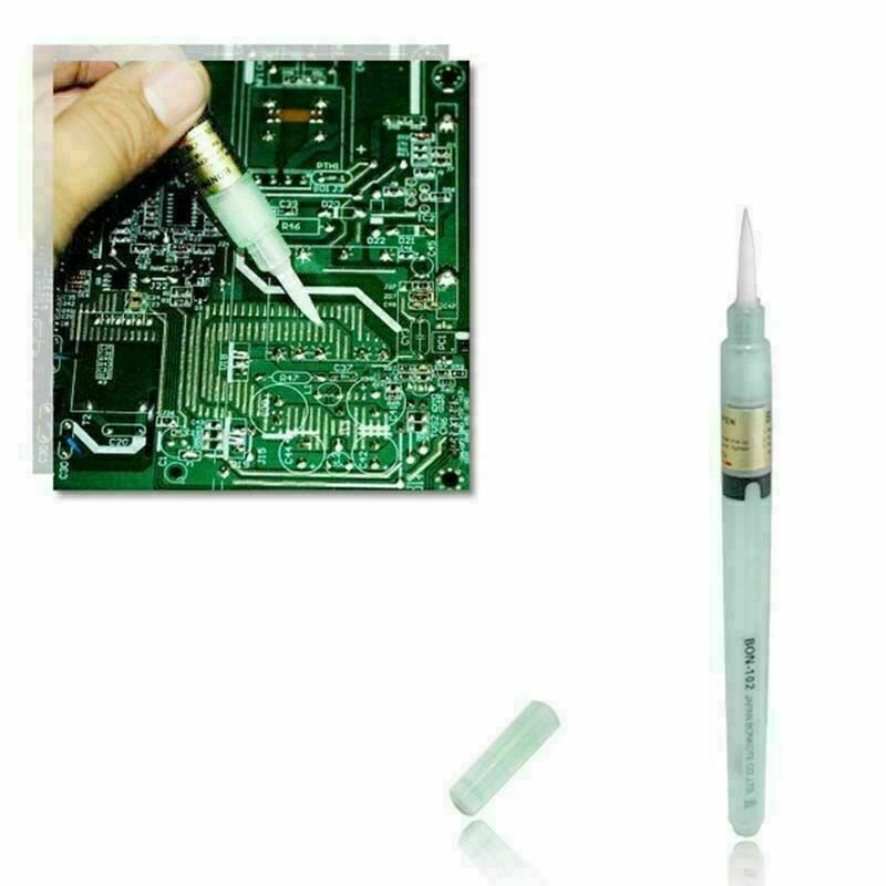 10ML Flux Pen PCB Soldering Reflow Solder Tool Applicator No C BIN Head Bru S1A4