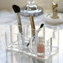 Makeup Brush Holder Organizer Clear PS Cosmetic Storage Organizer For Bathr