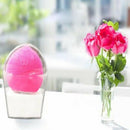 Pink Waterproof Electric Facial Cleansing Pore Face Wash Brush Vibration Bl