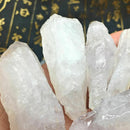 50g Natural Raw White Clear Point Quartz Crystal Heal Stone Rock Specimen Gift