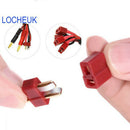 10 pcs/5 pair T Plug Jack Tamiya Connectors Male + Female Deans Connector T JR