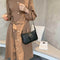 Women PU Leather Totes Handbags Solid Travel Shopping Shoulder Bags (Black) A#S