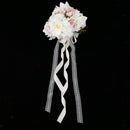 Romantic Rose Wedding Bridal Bouquet Hand Holding Flowers- Light Pink