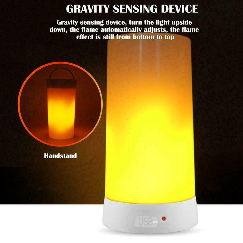 LED Flame Effect Simulated Nature Fire Light Bulb E27 Lamp Hot Decoration P5K1
