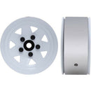 4PCS RC Crawler 1:10 White Metal Wheel Rim 1.9 Inch BEADLOCK for 1/10 Axial