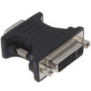 24+5Pin DVI Female to 15Pin VGA Male Cable Extender Adapter  For HDTV  a_J Bj
